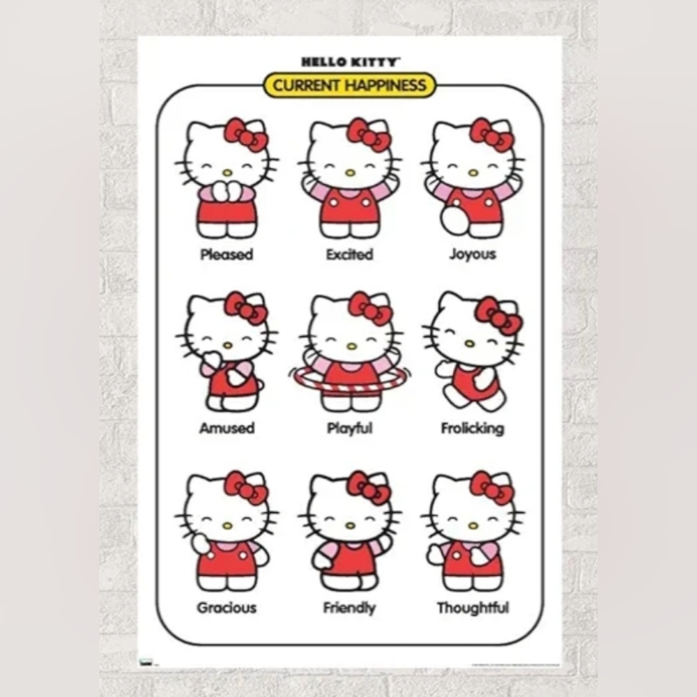 Trends International Hello Kitty - Current Happiness Wall Poster